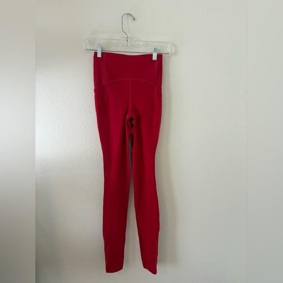 lululemon athletica Red Leggings ‘40 - Picture 1 of 4